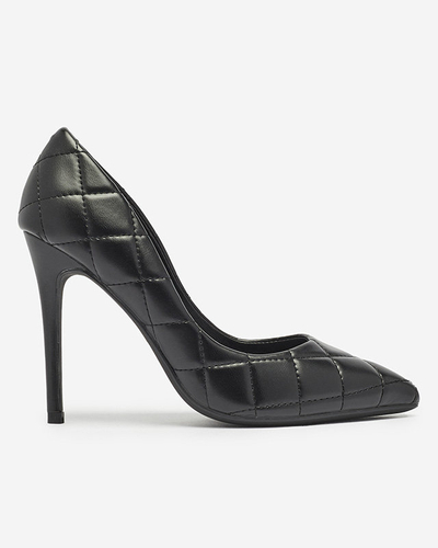 Женские стеганые туфли черного цвета Duclisa- Footwear