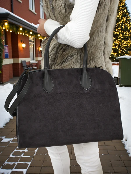 Moteriška pirkinių rankinė Dorelle iš eko zomšos