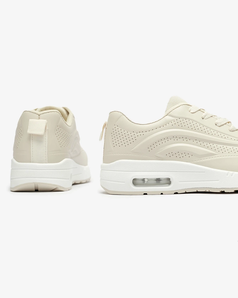 Ажурная женская спортивная обувь бежевого цвета Adetika - Обувь