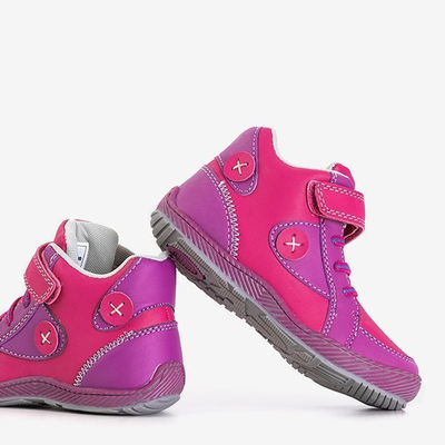 Кузя розово-фиолетовая детская спортивная обувь - Обувь