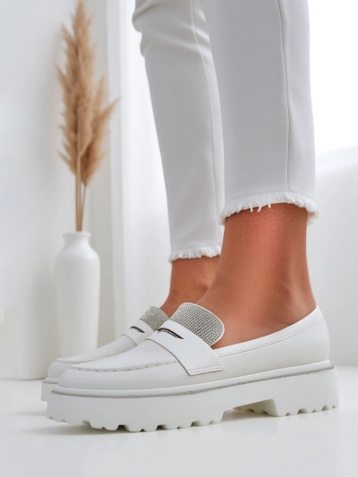 Royalfashion Женские мокасины с стразами Vinness