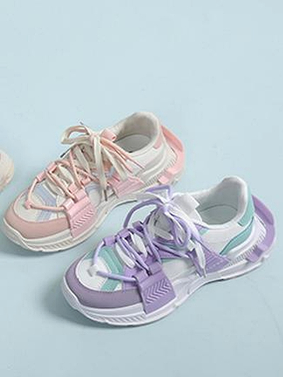 Royalfashion Moteriški sportiniai sneakeriai su guminiais įdėklais Bubble