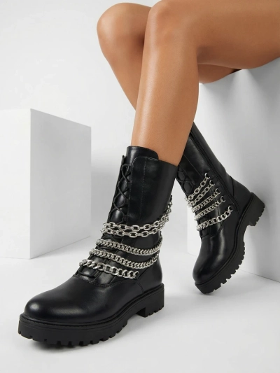 Royalfashion Женские ботинки-багги черного цвета Goserre
