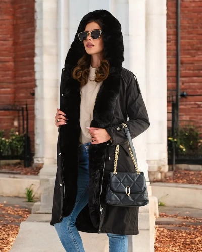 Длинное женское пальто Royalfashion