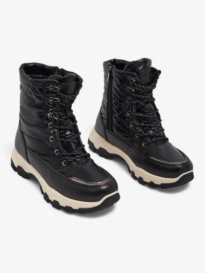 Женские ботинки Athena Черные Синтетические Удобные на Зиму