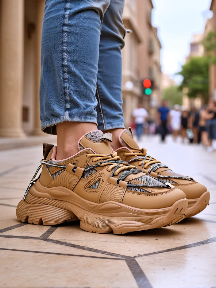 Royalfashion moteriški sportbačiai su storu padu Reterri