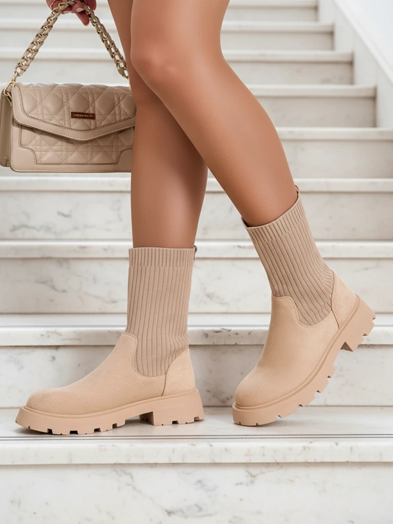 Женские сапоги без шнурков Royalfashion Derette