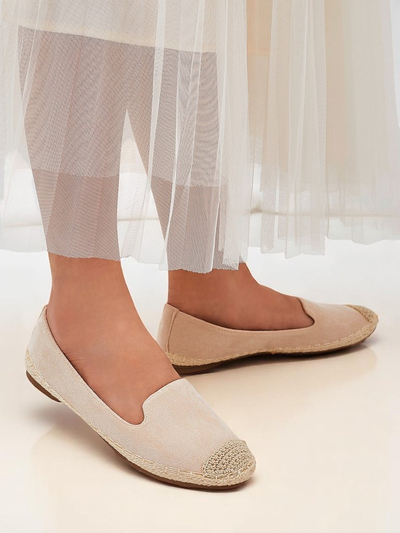 Royalfashion moteriškos espadrilės iš eko zomšos Bombei