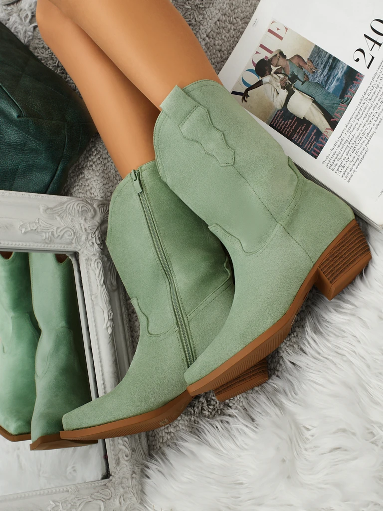 Kowbojki damskie eko zamszowe SpireHush