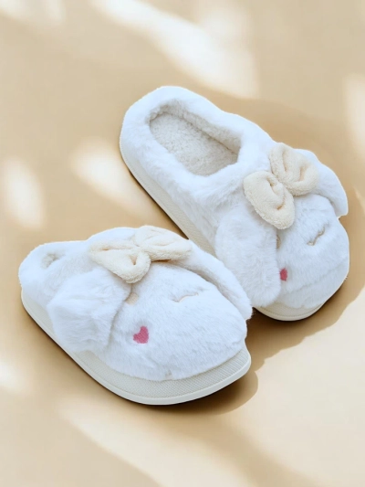 Женские меховые тапочки Royalfashion с бантом Savos