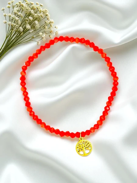 Royalfashion Moteriška apyrankė su medžio pakabuku