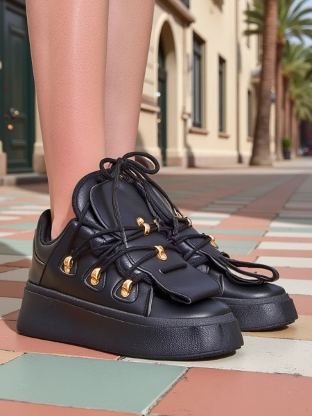 Royalfashion moteriški sportbačiai su dekoratyvine liežuvėlių dalimi