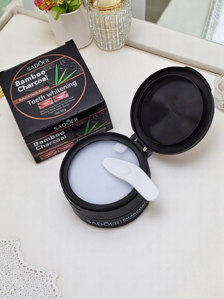 Sadoer Отбеливающий зубной порошок удаляет пятна от кофе, чая и табака