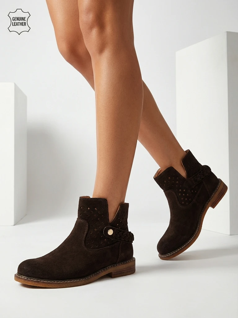 Ažuoriniai moteriški aulinukai iš natūralios odos Unimi