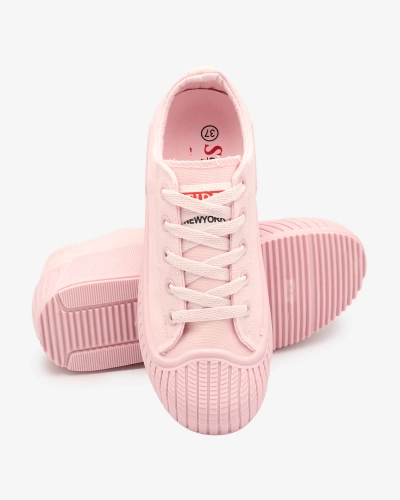 OUTLET Royalfashion Pink Brigera platforminiai sportiniai bateliai