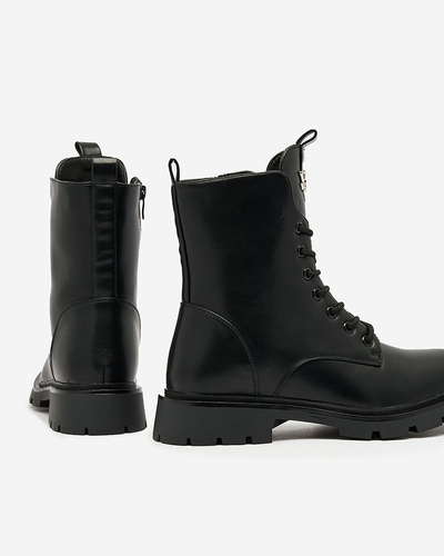 Royalfashion Черные женские высокие ботинки-багги Urban Step