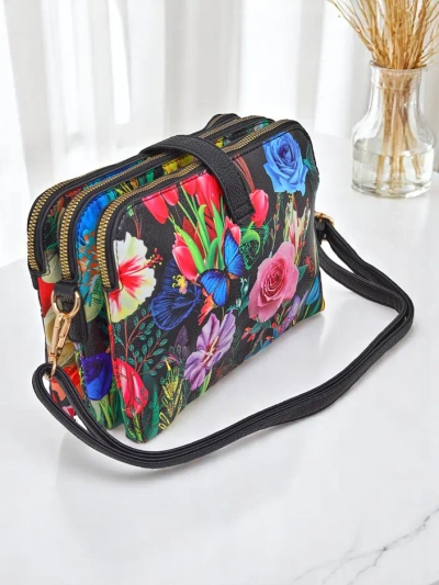 Royalfashion Floral maža moteriška rankinė iš ekologiškos odos