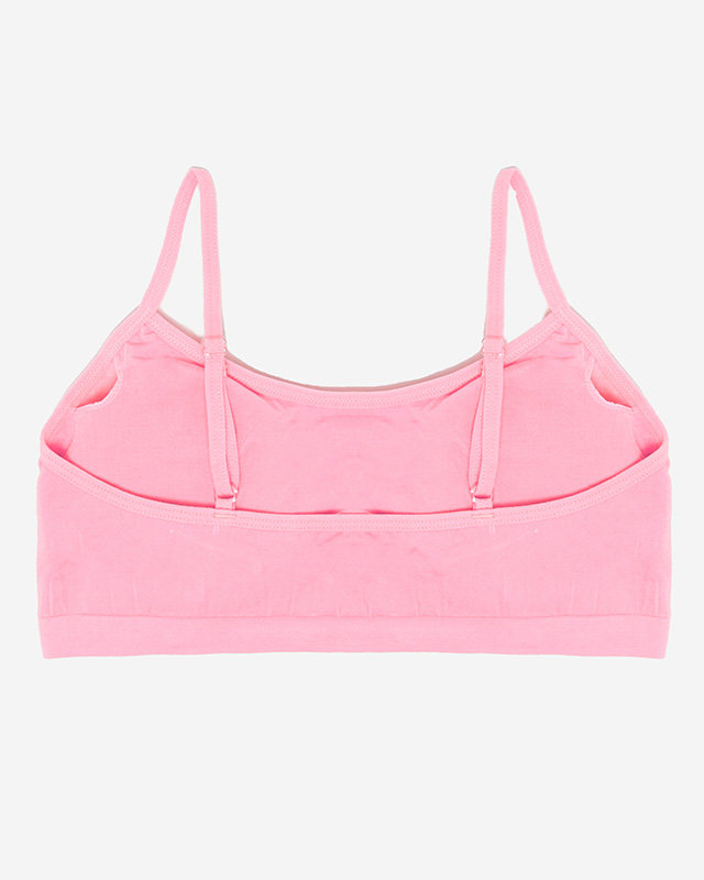 Розовый детский спортивный бюстгальтер - Нижнее белье