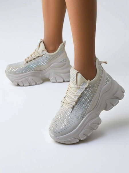 Royalfashion moteriški sportiniai sportbačiai su cirkoniais Blysco