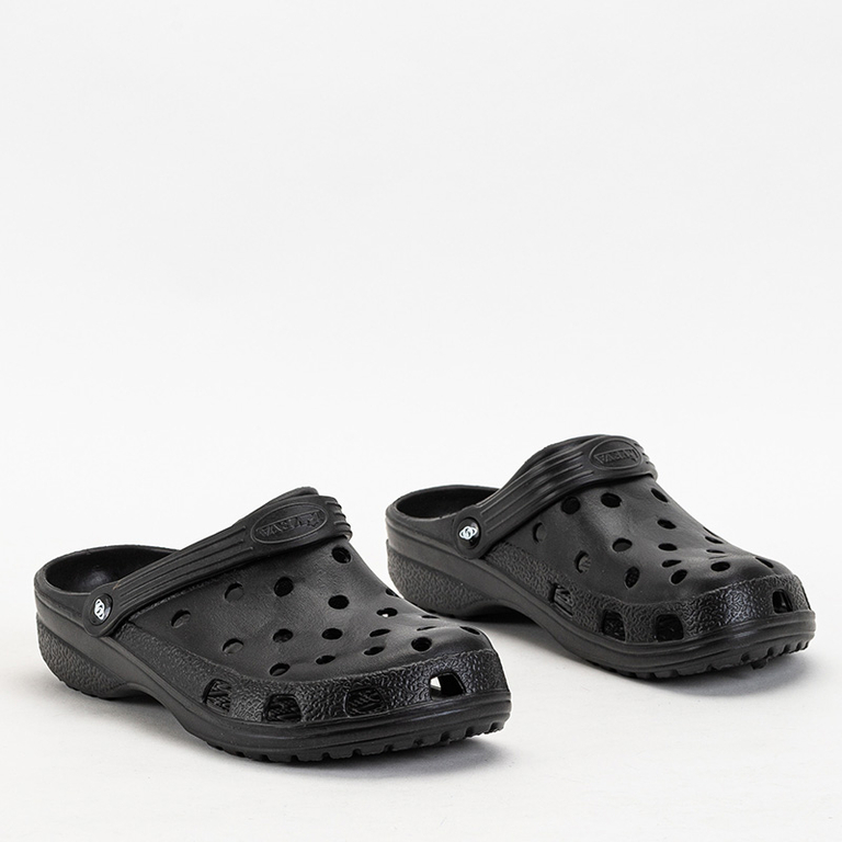 Vyriškos juodos baseino šlepetės Brolen klumpės – avalynė