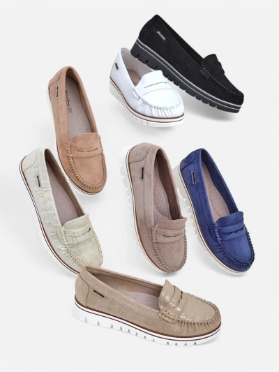 Royalfashion Женские экозамшевые мокасины Bellisse