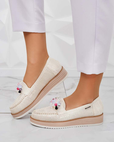 Royalfashion Mokasinai su spalvotais akmenimis Restea