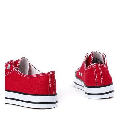 Czerwone damskie trampki Batsi - Obuwie