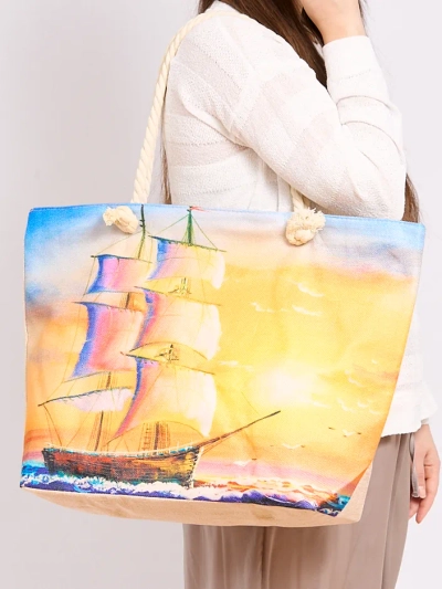 Royalfashion Didelis audinio maišelis su spauda