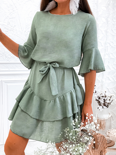 Royalfashion Lininė moteriška mini suknelė