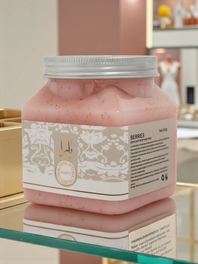 Smulkiavilnių veido ir kūno šveitiklis „Berries“