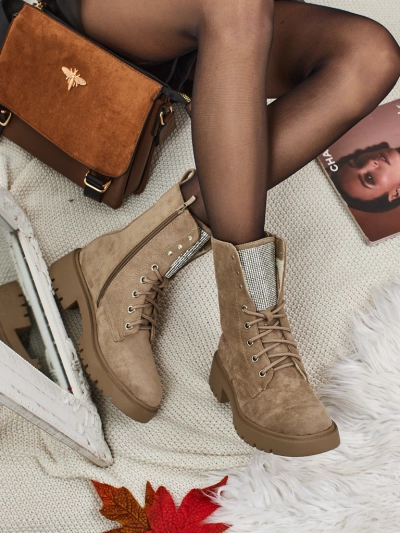 Eko zomšiniai moteriški aulinukai suvarstomi Ferlyne