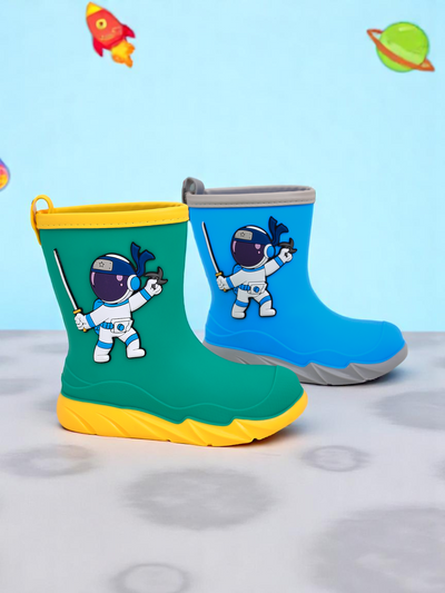 Royalfashion vaikų lietaus batai su kosmonautu Cosmos Boy