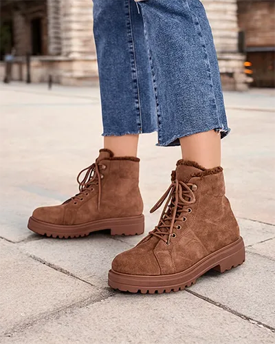 Женские ботинки на шнуровке Royalfashion Vesot