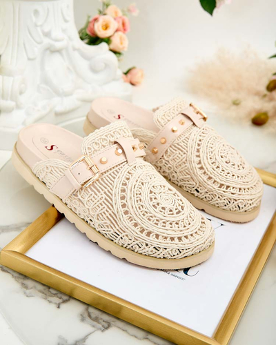 Royalfashion Женские шлепанцы с вышивкой Leronip