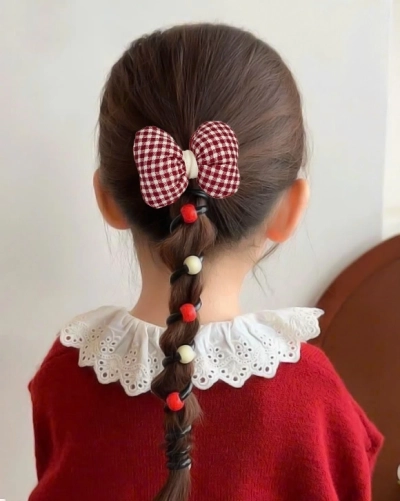 Royalfashion Резинка для волос в виде спирали с бантом Ribbon Coil