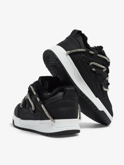 Moteriški Sneakers'ai Luna Juodi iš Ekologiškos Odos Kasdienai