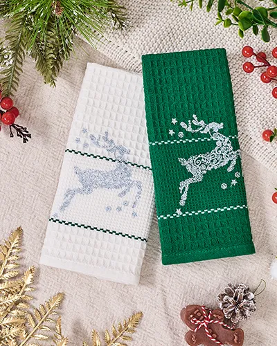 Royalfashion Atostogų rankšluosčių rinkinys Sveiki Nauji metai