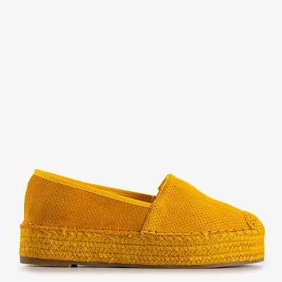 OUTLET Женские эспадрильи желтого цвета на платформе Alruna - Обувь