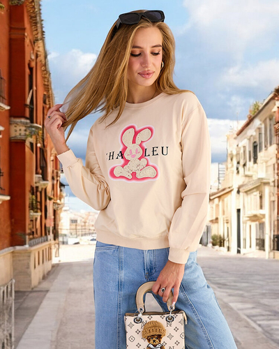 Royalfashion Женская хлопковая тонкая толстовка с принтом