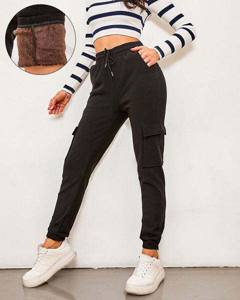 Royalfashion Moteriškos apšiltintos kovinės kelnės