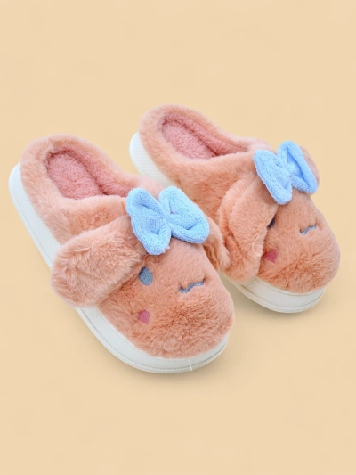 Женские флисовые тапочки Royalfashion с бантом Savos