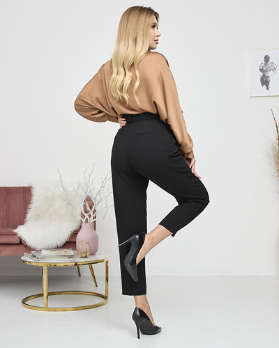 Moteriška ruda ilga atlasinė palaidinė su raišteliu - Apranga