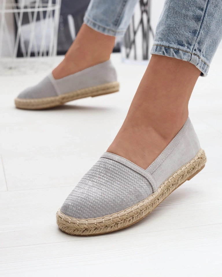 Серые женские эспадрильи Mesiella - Обувь