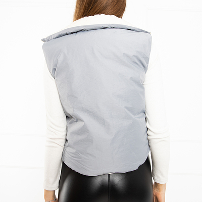 Серая женская жилетка