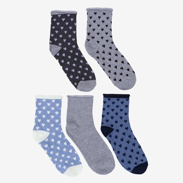 Женские хлопковые носки, набор из 5 пар