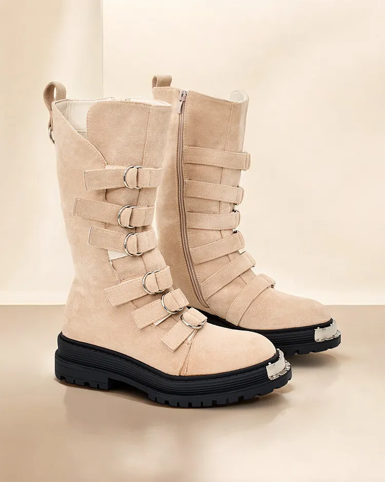 Женские высокие сапоги Royalfashion Edi