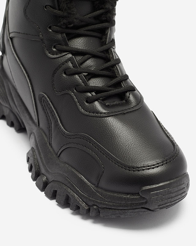 Juodi moteriški apšiltinti sportiniai bateliai Felimoe- Footwear