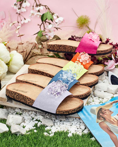 Royalfashion Женские шлепанцы Villo со стразами