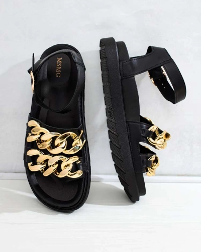 "Royalfashion" Moteriški ekologiškos odos sandalai "Leo"
