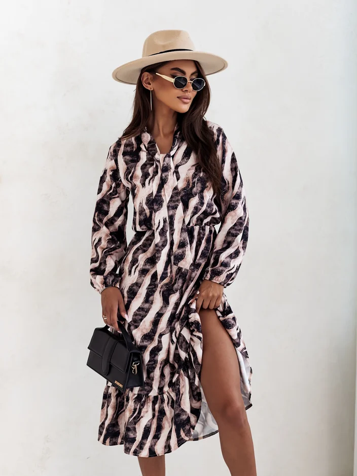 Женское миди-платье Royalfashion с принтом